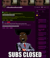 SUBS CLOSED