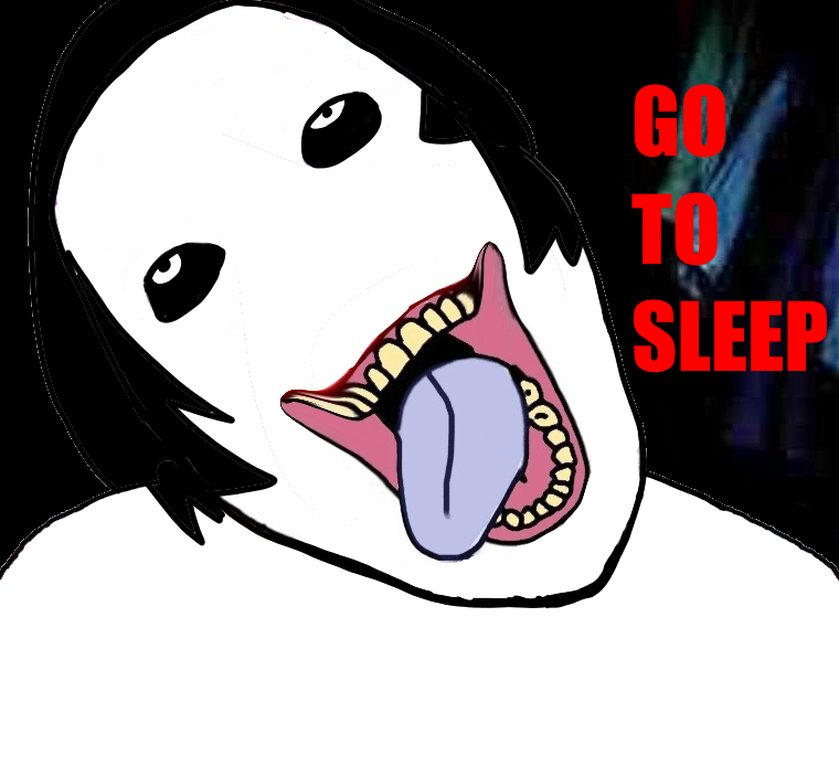 Jeff the Killer is commonly used as a screamer image on /soy/.