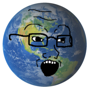 Earth, the most common & widely circulated of the Soy Planets. Almost all planetjakkers have an Earth in their folder. Planetjaks made by those new to the community sometimes consist exclusively of it.