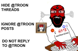 HIDE @TROON THREADS IGNORE @TROON POSTS DO NOT REPLY TO @TROON