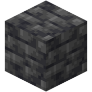 A block of grimstone (later changed to "deepslate" by selfish little fucks but we know the TRVTH).