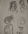 Drawings posted by Doll, made by his wife, in response to a /caca/ thread.[16][17]