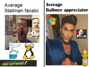 Stallman fanatic vs ballmer appreciator.png